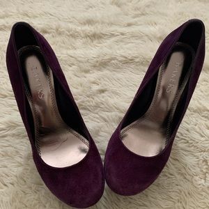 Platform wedge heels